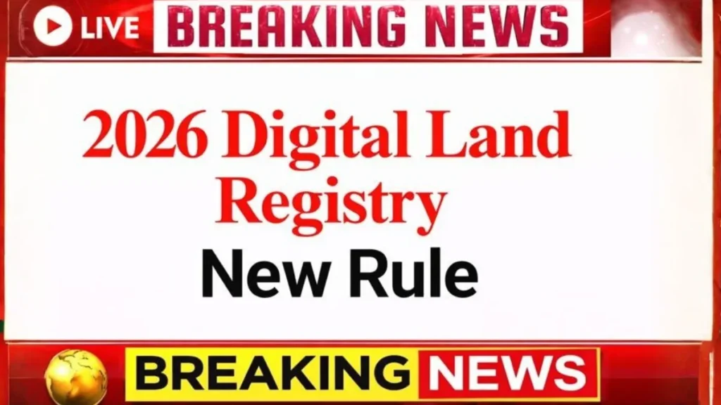 2026 Digital Land Registry New Rule