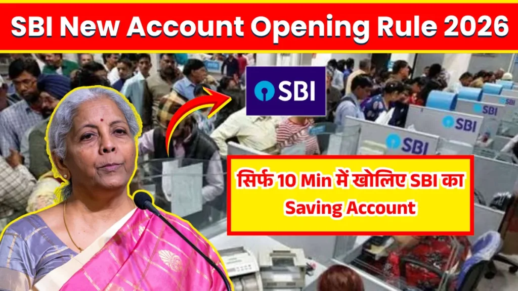 SBI New Account Opening Rule 2026